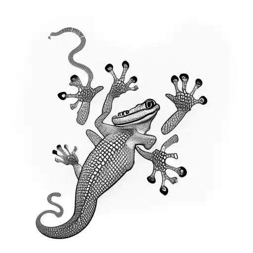 Gecko tattoo design idea