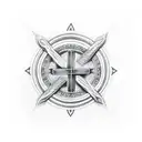 Templar cross tattoo design idea
