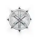 Templar cross tattoo design idea