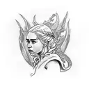daenerys targaryen tattoo design idea