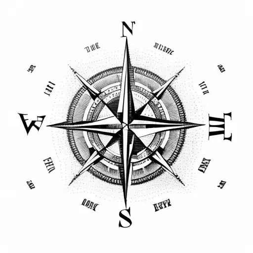 A compass with the word 'loyalty' incorporated into the design, symbolizing your loyalty and love for exploration tattoo design idea