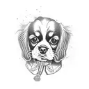 cavalier King Charles spaniel  tattoo design idea