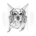 cavalier King Charles spaniel  tattoo design idea