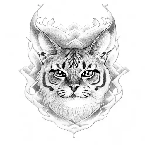 animal eyes tattoo design idea