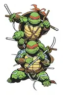 Teenage Mutant Ninja Turtles tattoo design idea