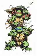 Teenage Mutant Ninja Turtles tattoo design idea