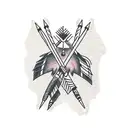 native american arrow  tattoo design idea