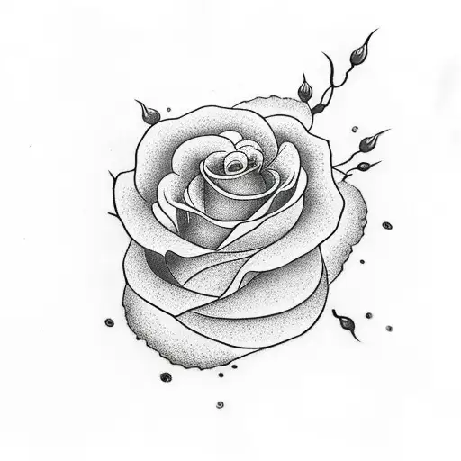 999 with a rose  tattoo design idea