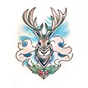 Jackalope tattoo design idea