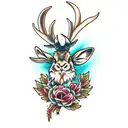 Jackalope tattoo design idea