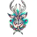 Jackalope tattoo design idea