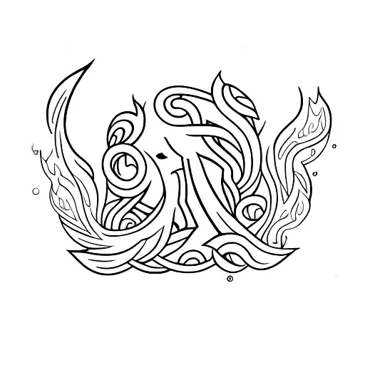 lighter with fire  tattoo design idea