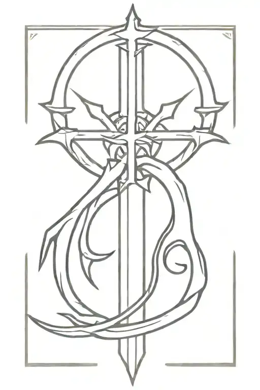 Blasphemous Blade Elden Ring tattoo design idea