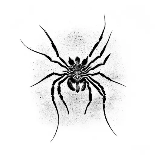 Spider I love autumn  tattoo design idea