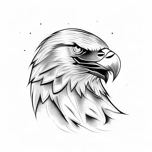 Serbian eagle and a wolf  tattoo design idea