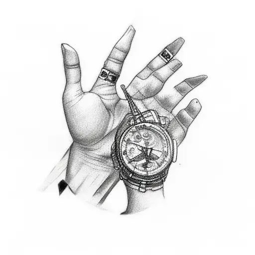 Full Hand Band Round Tattoo tattoo design idea