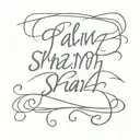 Psalm 23:4 script writing tattoo design idea