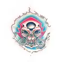 biomech tattoo design idea