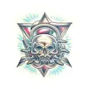 biomech tattoo design idea