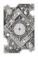 Alice un Wonderland Game tattoo design idea