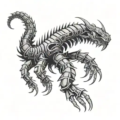 tokyo ghoul centipede tattoo design idea