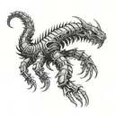 tokyo ghoul centipede tattoo design idea