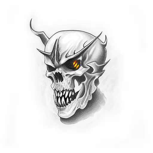 el diablo y Dios en pelea  tattoo design idea