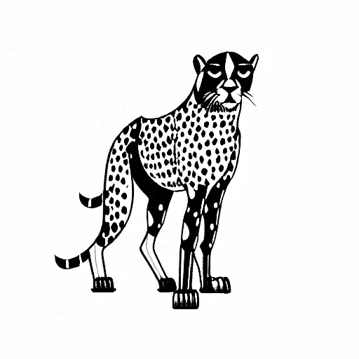 pirooz, Iranian cheetah that died tattoo design idea