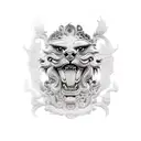Foo Dog tattoo design idea