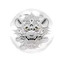 Foo Dog tattoo design idea