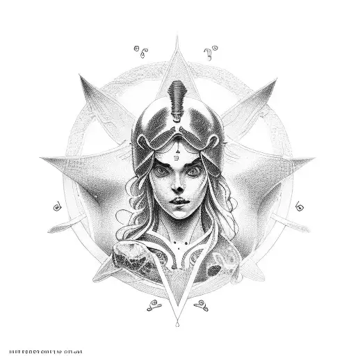 Greek mythology, date of death tattoo design idea