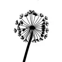 Dandelion tattoo design idea