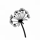 Dandelion tattoo design idea