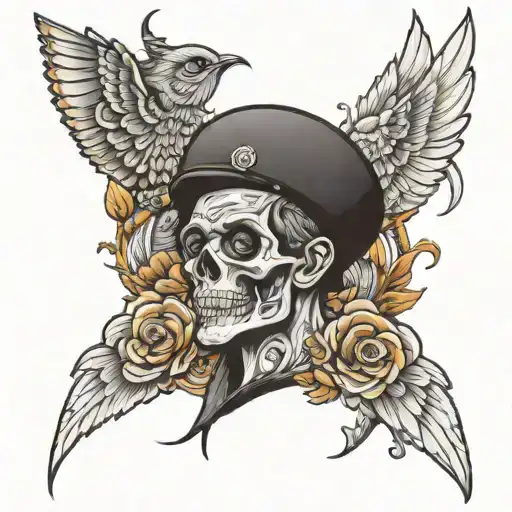 Two brothers whose father died tattoo design idea