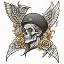 Two brothers whose father died tattoo design idea
