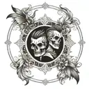 Two brothers whose father died tattoo design idea