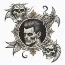 Two brothers whose father died tattoo design idea
