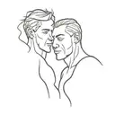 two brothers whose father died tattoo design idea