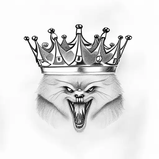 scroll wearing a crown written "Zachary-19/09/23" tattoo design idea