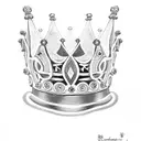 scroll wearing a crown written "Zachary-19/09/23" tattoo design idea