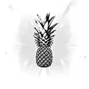 Pineapple grenade tattoo design idea