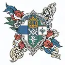 dominican flag tattoo design idea