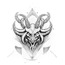 skorpion & steinbock tattoo design idea