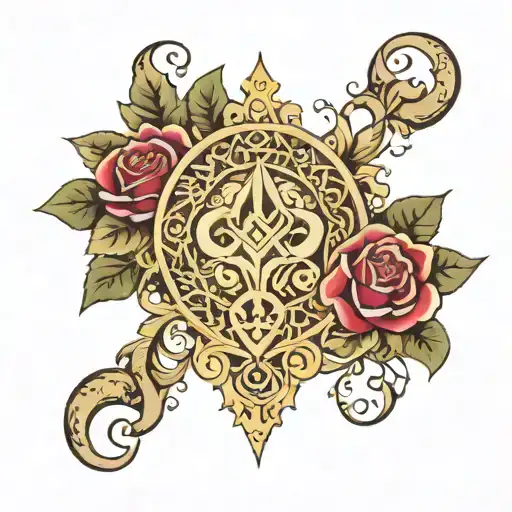 gentel tattoo which reflect my 3 kids by names, meaning ot charachtre: Or (light), Shai (gift), itamar (haert)  tattoo design idea