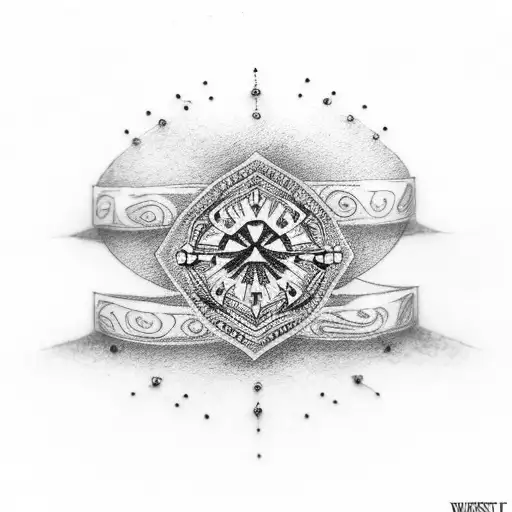 wedding rings for the finger tattoo design idea