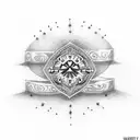 wedding rings for the finger tattoo design idea