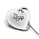 Stethoscope forming a heart shape with 'I love you more' written in EKG style tattoo design idea