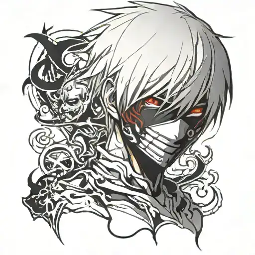 Ken Kaneki tattoo design idea