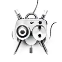 A gaming controller intertwined with musical instruments tattoo design idea