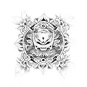 surfing tattoo design idea